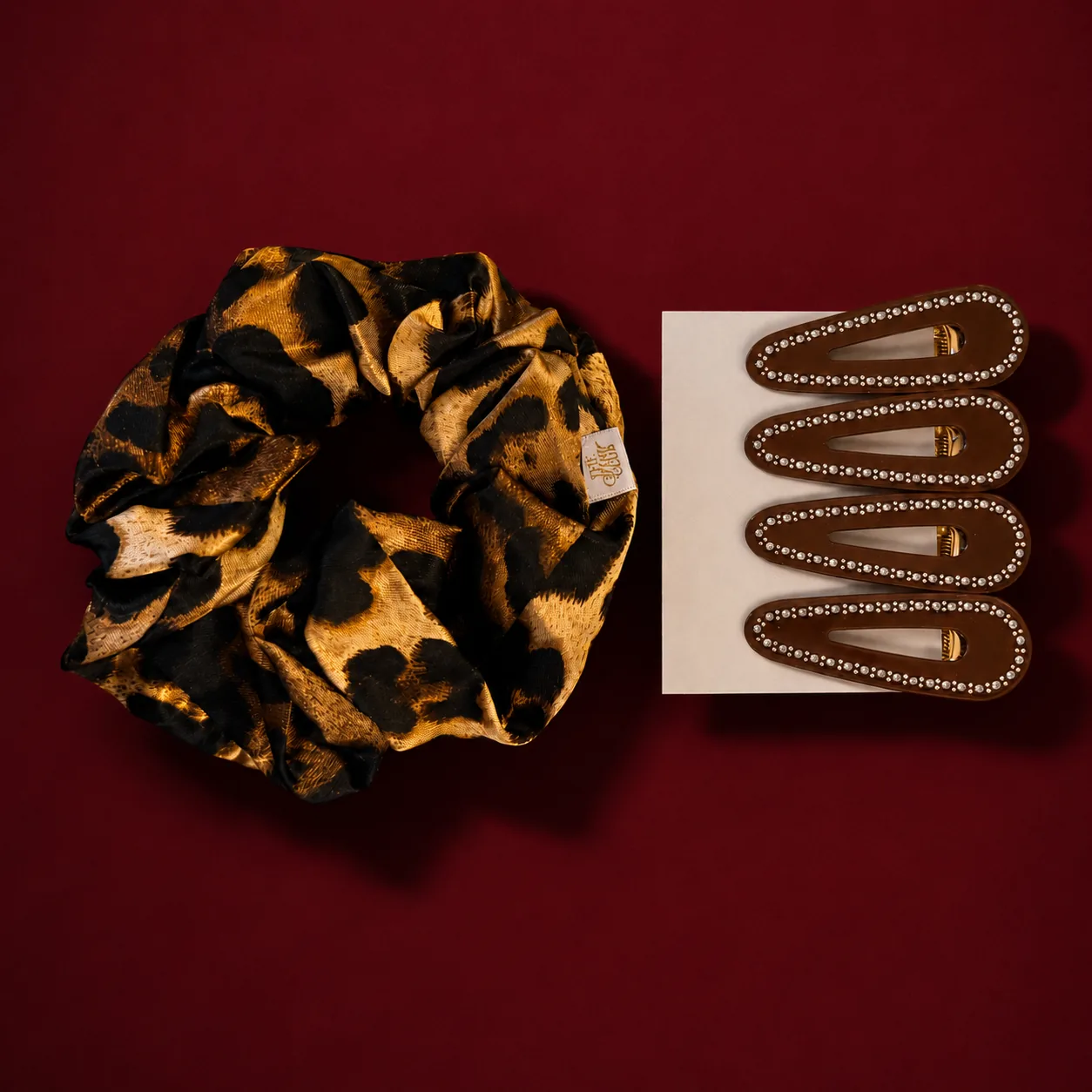 Crystal clips Mocha set