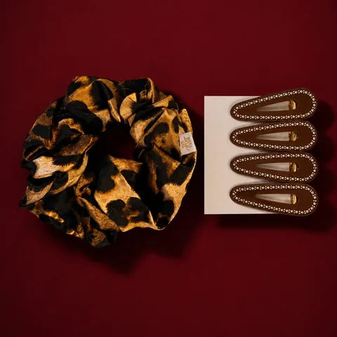 Mocha Crystal Clips
