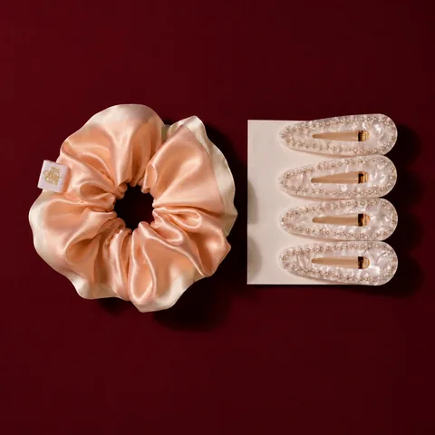 White Crystal Clips